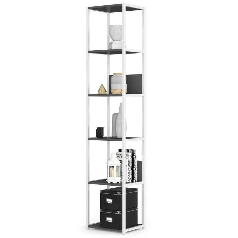 Shavonya 192cm H Metal Bookcase, (6 Shelves) 192cm H x 40cm W x 32cm D