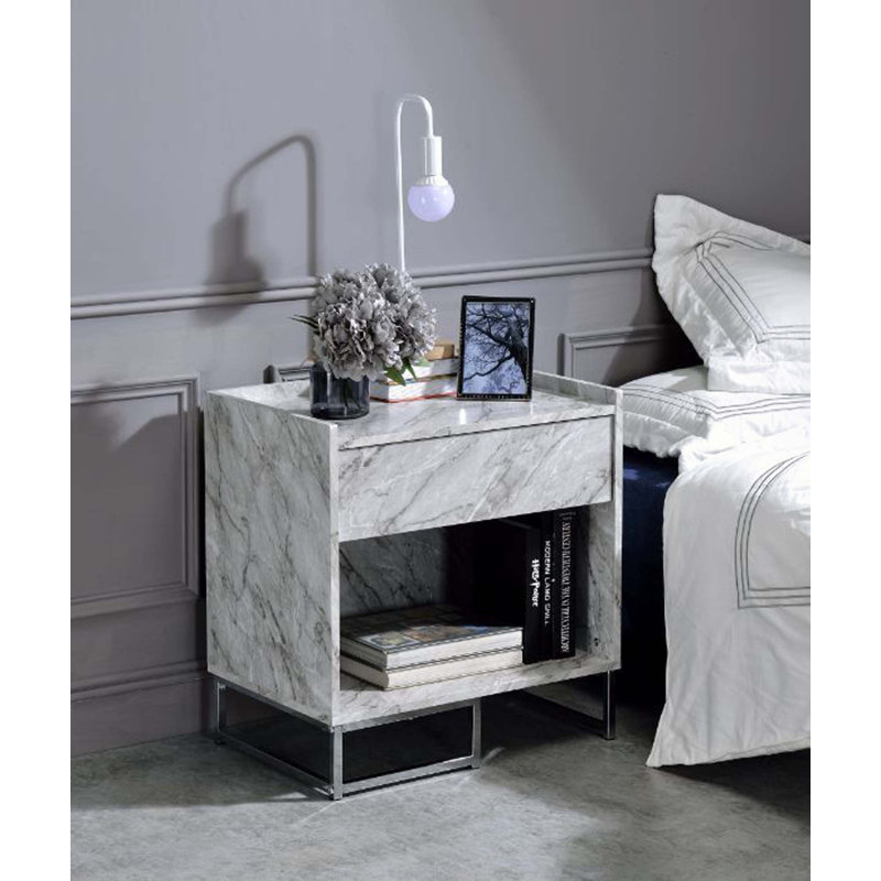 Daylesford 1-Drawer Nightstand in Grey