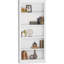 Grande bibliothèque à 5 tablettes en bois - 71 "avec plancher ouvert et grand rangement pour bibliothèque, chambre à coucher ou salon