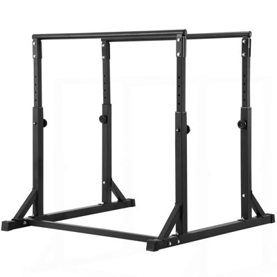 Dip Bar, 800 Lbs Capacity, Heave Duty Dip Stand Station With Adjustable Height, Fitness Workout Dip Bar Station Stabilizer Parallette Push Up Stand, Parallel Bars For Strength Training Home Gym