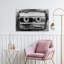 Cassette, art abstrait classique contemporain avec fleur de chat-1448455777