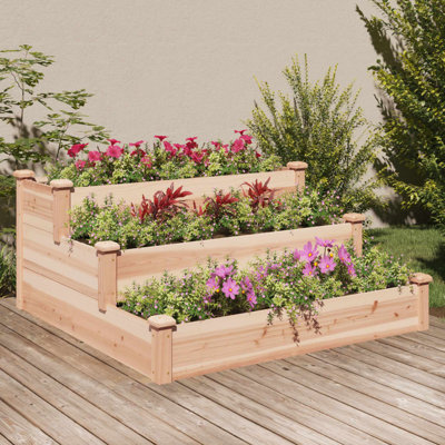 Aukje Wood Raised Garden Bed