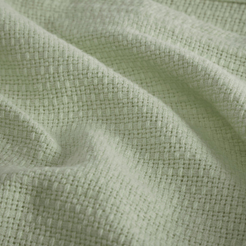 1 couverture en coton PCS, Très grand lit, Vert