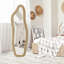 Aleaya Fabric Half-circle Mirror-447047861-447047849