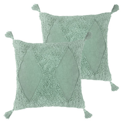 Geometric Square Cushion