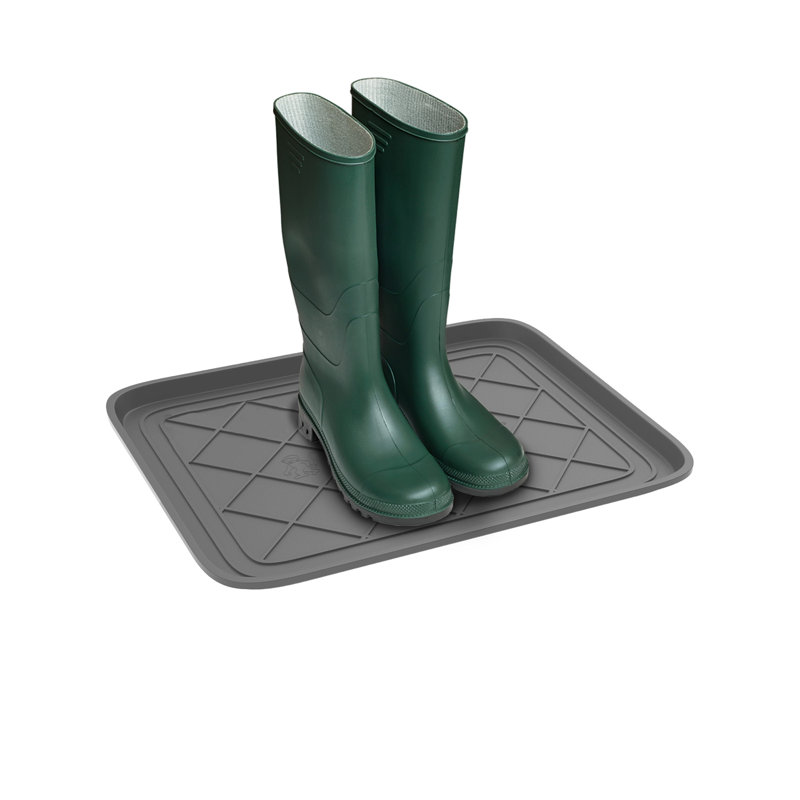 Range-chaussures toutes saisons - Petit tapis à chaussures en plastique résistant à l'eau pour l'intérieur et l'extérieur