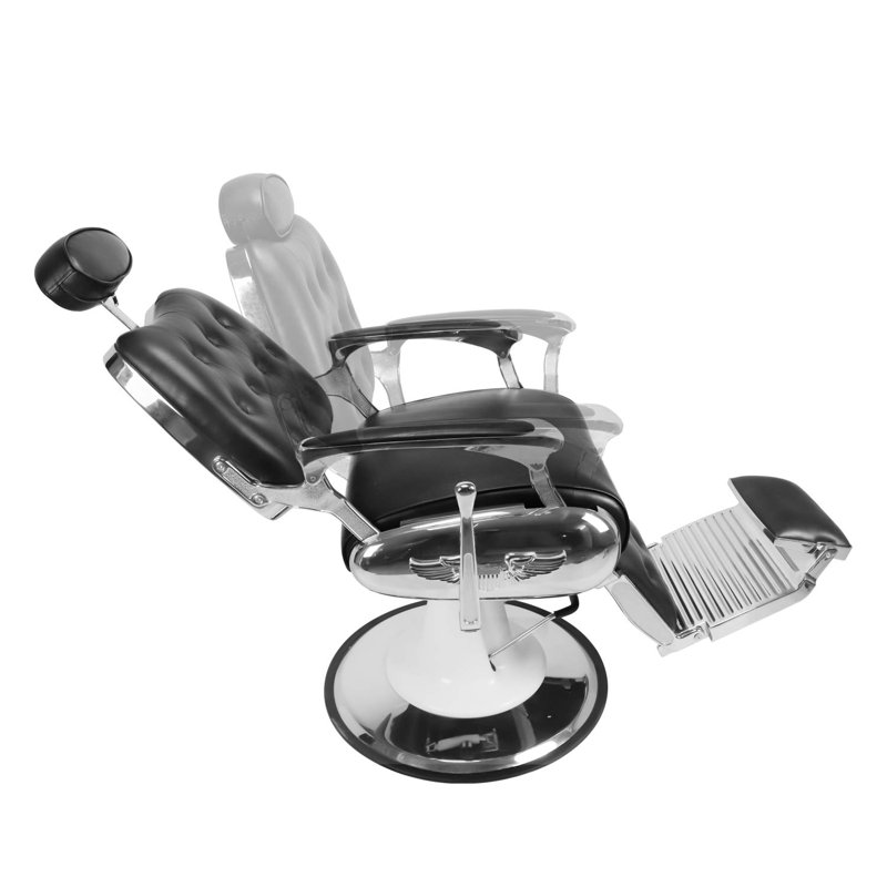 Fauteuil de massage en faux cuir, Similicuir noir
