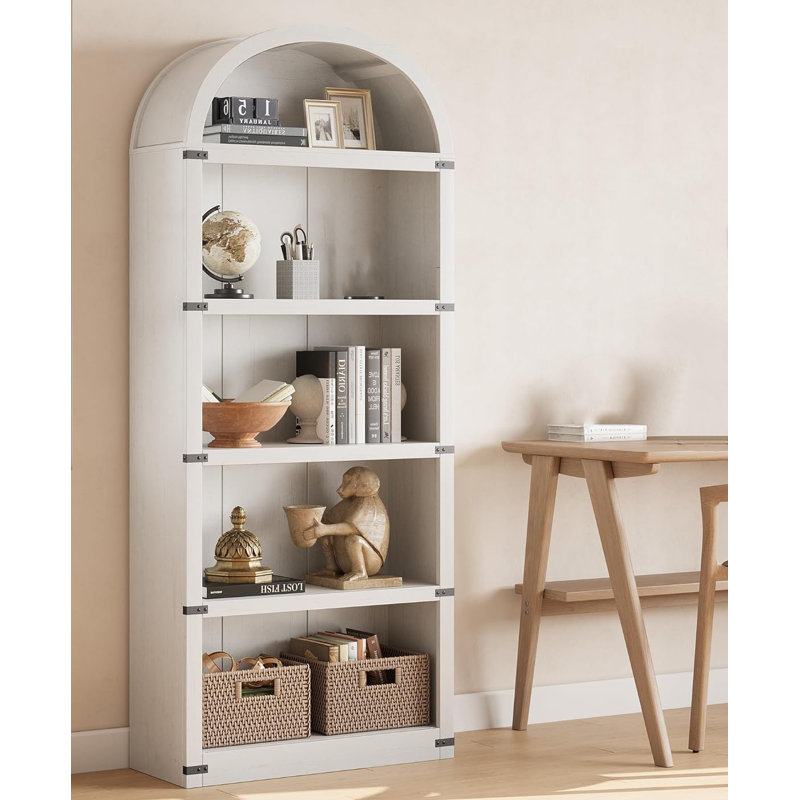 182.1cm H x 76.2cm W Bookcase, White