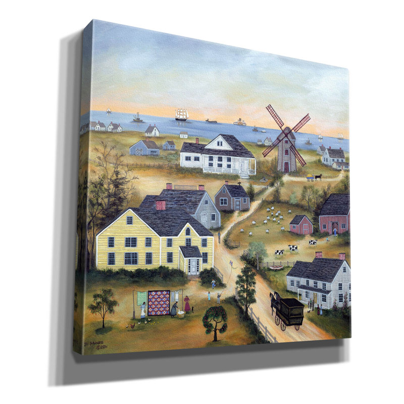 "Epic Graffiti" The Old Mill On Nantucket "par JL Munro, art mural sur toile, 12 po x 12 po, H 12 po x l 12 po