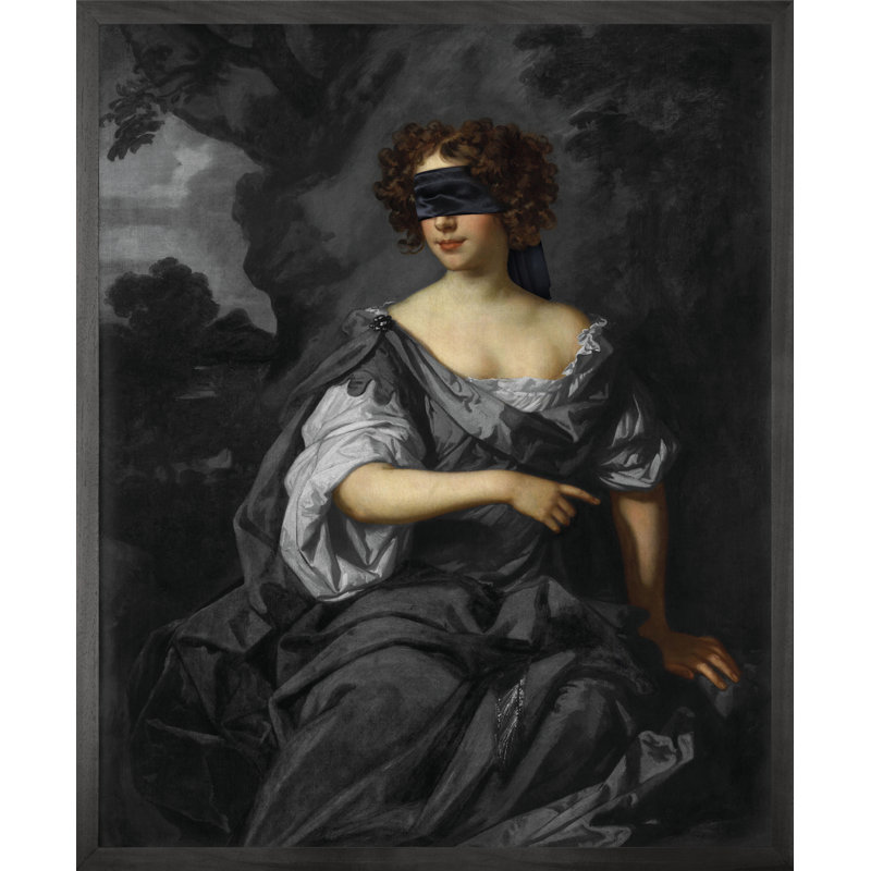 Blindfold 1 - Single Picture Frame Print on Canvas