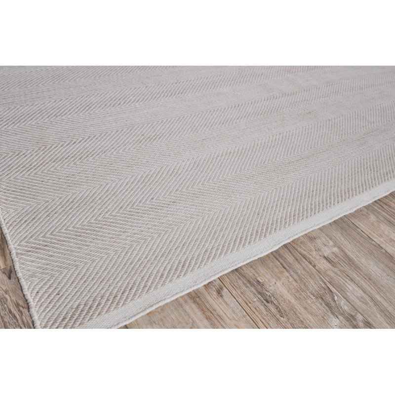 Bintan Geometric Area Rug in Beige, Rectangle 8' x 10'
