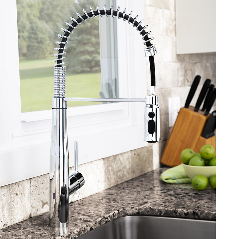 Robinet de cuisine à poignée simple Neo, Chrome poli