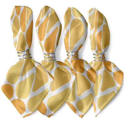 Latana Polyester Geometric Square Napkin