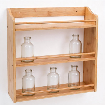 Bamboo Spice Rack, 3 Tier (Bamboo)