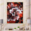 Rouge mélangé abstrait fluide - art mural moderne sur toile-30302685-30302501