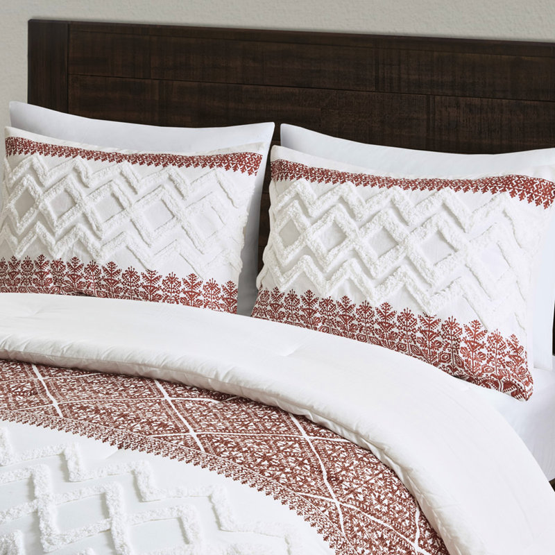 3 pièces, édredon en coton, chenille, couleur, très grand / très grand, très grand, 100% coton, literie de remplissage
