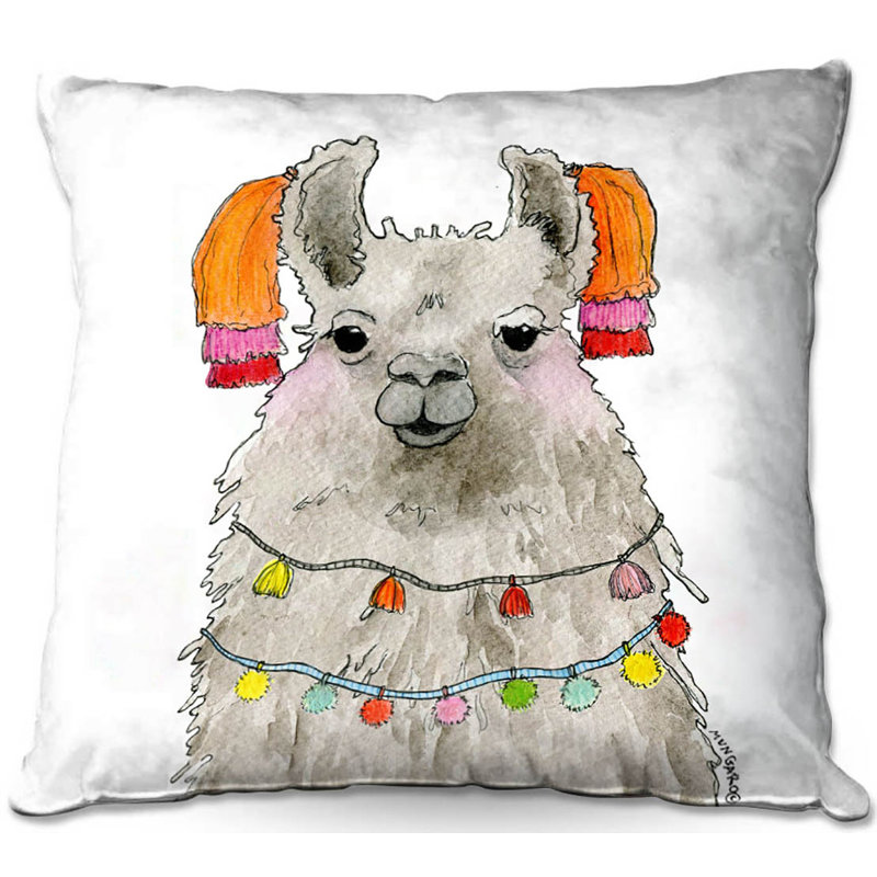 Reversible Throw Pillow, 20" x 20", White
