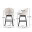 Ensemble de 2 chaises pivotantes avec tabouret de bar