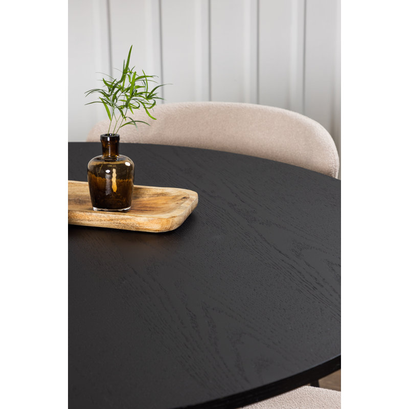 Maguire 4 - Person Dining Set, Dark Grey, Dark Grey