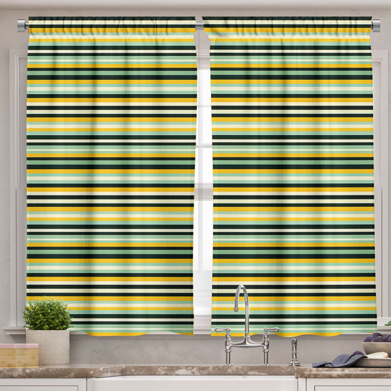 Cantonnière Ambesonne Summer Tones, L 55 po x L 36 po