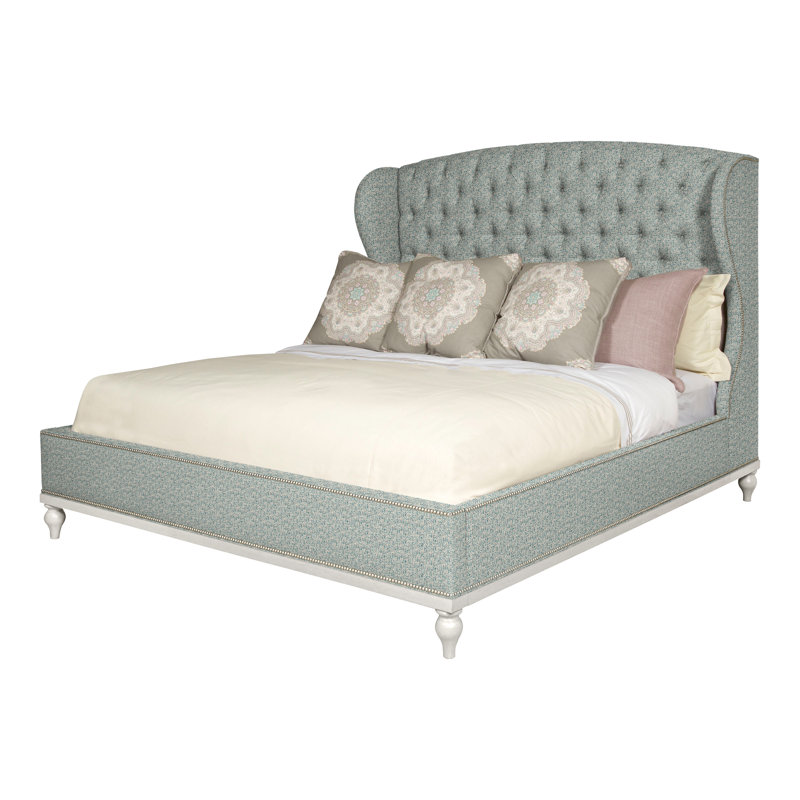 Emma Queen Upholstered Panel Bed, Navajo, Yes, Tuck Water