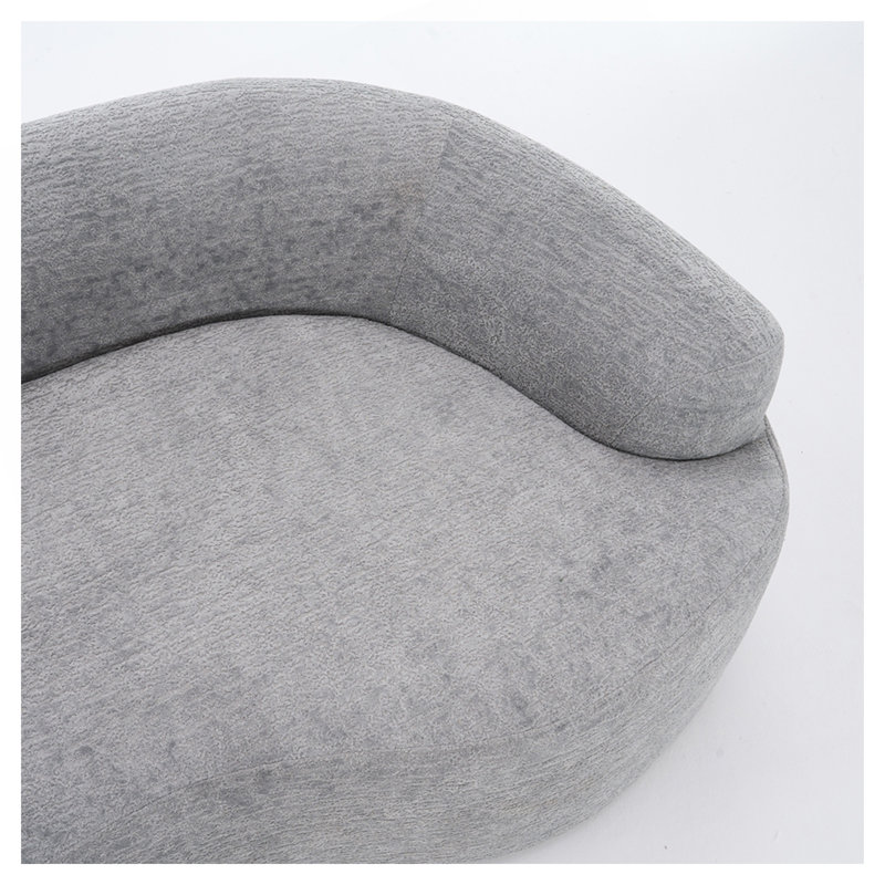 Canapé modulaire en chenille Boneless, Gris