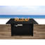 Table de foyer d'extérieur en acier avec couvercle H 25 po x l 42 po