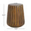 Table d'appoint intérieure MGO - Table de bout durable de style souche d'arbre pour patio, jardin, salon