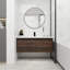 Meuble-lavabo moderne avec rangement supérieur et design élégant