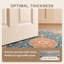 Tapis Pasture2 Traditionnel Médaillon Style persan Bleu Canard Or Crème lavable à la machine Antidérapant Poils courts Intérieur extérieur Adapté aux animaux domestiques Salon Chambre Salle à manger Entrée Couloir Bureau-536574804