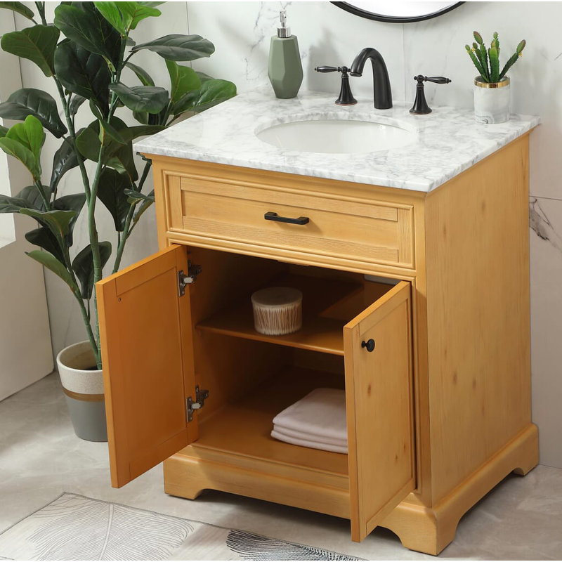 Ensemble de meuble-lavabo simple de 30 po Hermes, Naturel