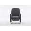 Chaise berçante en coton et lin avec repose-pieds réglable-430806505-430806506
