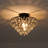 1 - Light 12.6'' Crystal Tiered Semi Flush Mount-1450276872