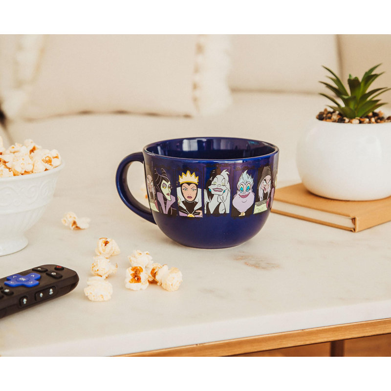 Grande tasse à soupe en céramique à panneaux Disney Villains | 24 onces