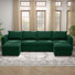 BOX MODULE STO SOFA 116'' 6 Piece Upholstered Modular Sectional Sofa with Storage
