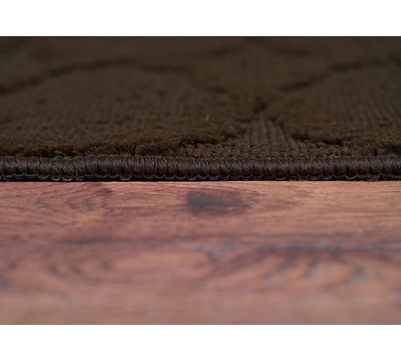 Togut Non-Slip Polypropylene Rectangle Mocha Area Rug, Square 12' 