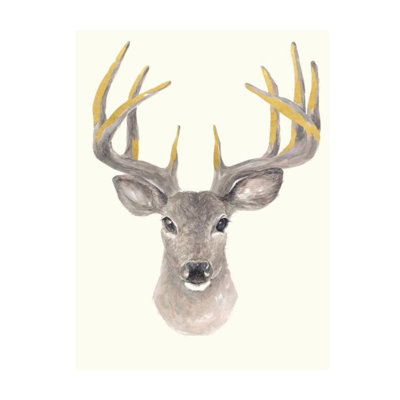 Deer Forest Print by Sara Brown