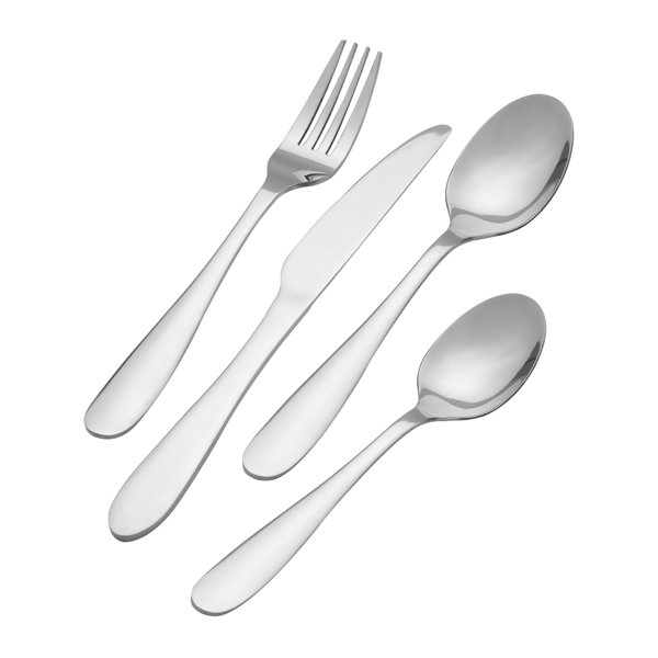 Ebern Designs Vittoriana Stainless Steel Flatware Set - Service