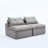 2 Seats Sofa (Light Gray)