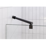 Halo 47.25 in. x 78 in. Frameless Glass Hinge Shower Door
