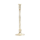 F2023 14'' H Glass Tabletop Candlestick