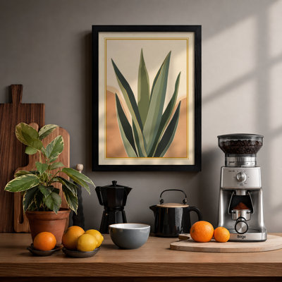 Succulent Study Botanical - Framed Print