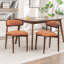 Chaise d'appoint rembourrée en bois massif-703115066