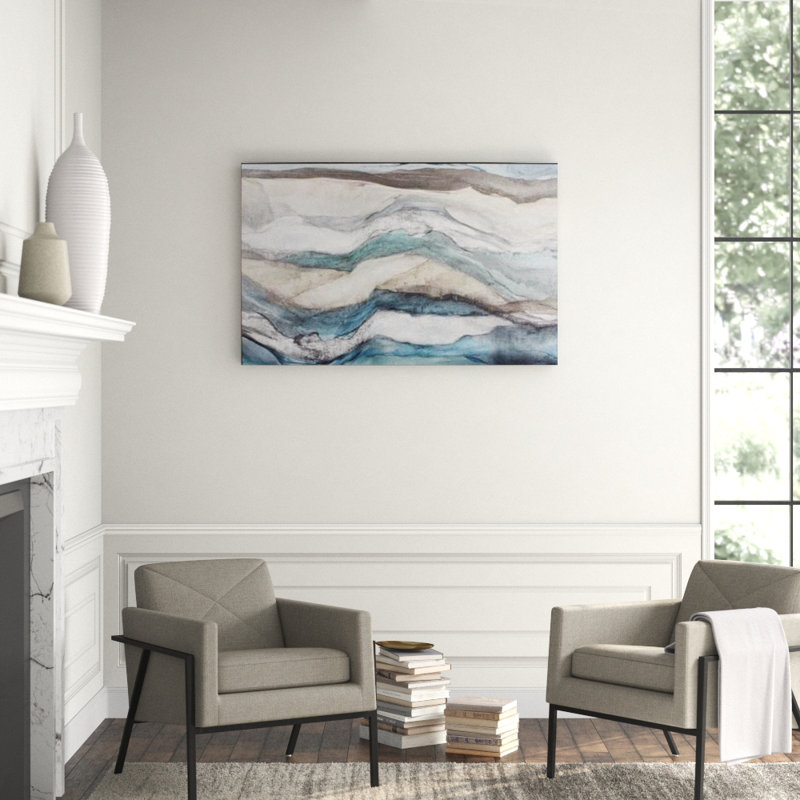 « ondulations », reproduction sur toile encadrée