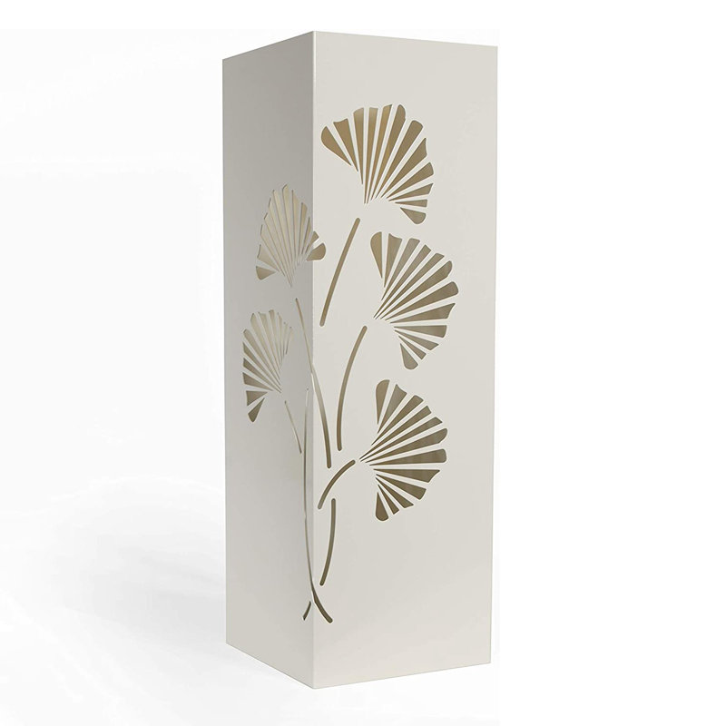 Farolt Metal Freestanding Umbrella Stand, White