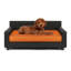 Canapé-lit orthopédique pour chien Dream Haven - Rouille-962161606-985494064