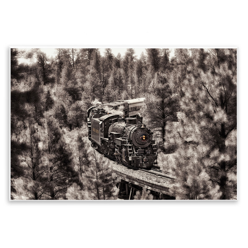«Train on Curving Path» par David Drost, H 13 po x l 19 po