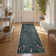Insect and Plant Vertical Striped Textured Washable Area Rug - Nature-Inspired Carpet for Living Room, Bedroom, or Office