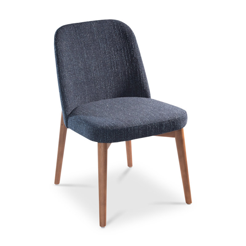Tonia Upholstered Dining Chair, Blue Mix,Nogal