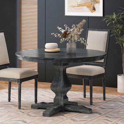 Table à manger ronde (2 boîtes)